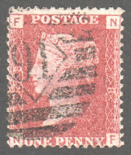 Great Britain Scott 33 Used Plate 78 - NF - Click Image to Close